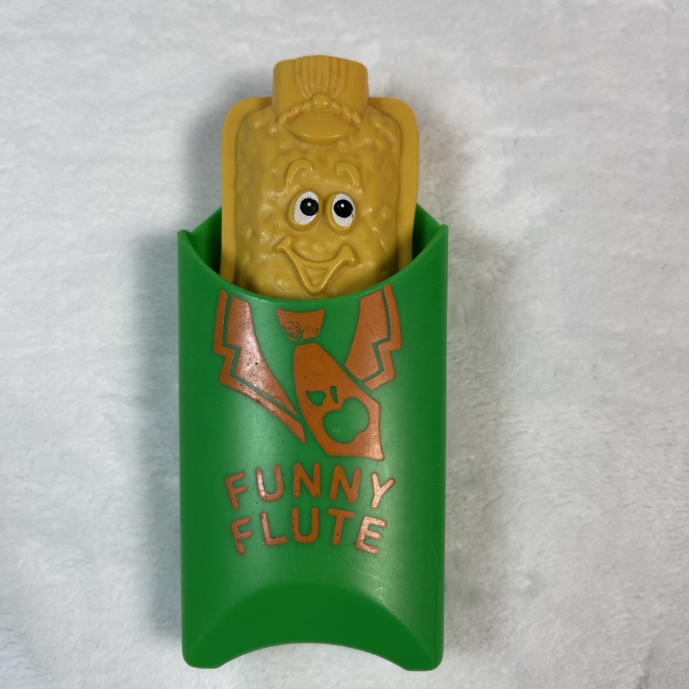 VTG Fisher Price Funny Flute McDonald's Happy‎ Meal Toy 4.5" 2pc VGUC